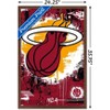 Trends International NBA Miami Heat - Maximalist Logo 23 Framed Wall Poster Prints - 3 of 4