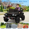 24V Kids Ride On Car, 4WD Electric Vehicle Truck with Remote Control, Ride On Truck with 3 Speeds, Led Lights, Bluetooth, for Boys Girls 3-10 - 4 of 4