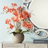 Studio 55D Orange Orchid 22 1/2" High Faux Floral in Gray Pot - 2 of 4