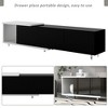70.1''-100'' Modern Extendable TV Stand, Stylish Entertainment Cabinet with 3 Drawers and Adjustable Length for TVs 80 Inches and Above - 3 of 4