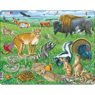 Larsen Puzzles American Prairie Kids Jigsaw Puzzle - 53pc