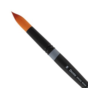 Creative Mark Beste Golden Taklon Spot Touch, #36 Artist Paint Brush, Professional Watercolor Brushes, For Acrylic Painting, Short Handle, Sharp - 1 of 4