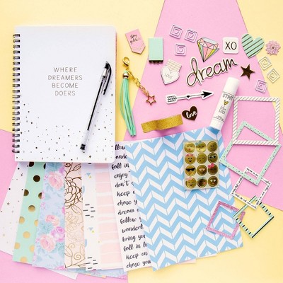DIY Dreamers Become Doers Journaling Set with Magnetic Bookmarks