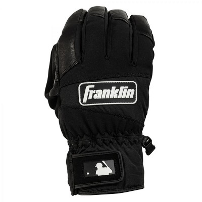 Franklin Adult Coldmax Series Batting Gloves Black Medium