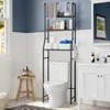 SKONYON 3-Tier Over-The-Toilet Storage Shelf Metal Space Saver Rack - 2 of 4