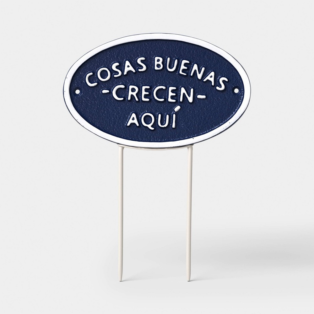 Metal "Cosas Buenas" Garden Sign - Threshold™