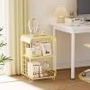 Cute Nightstand,Metal End Tables,3-Tier Modern End Table with Storage, Small Coffee Tables - 4 of 4