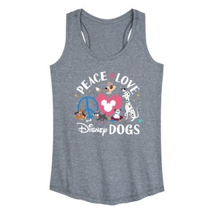 Women's - Disney - Cats & Dogs Graphic Racerback Tank - 1 of 4