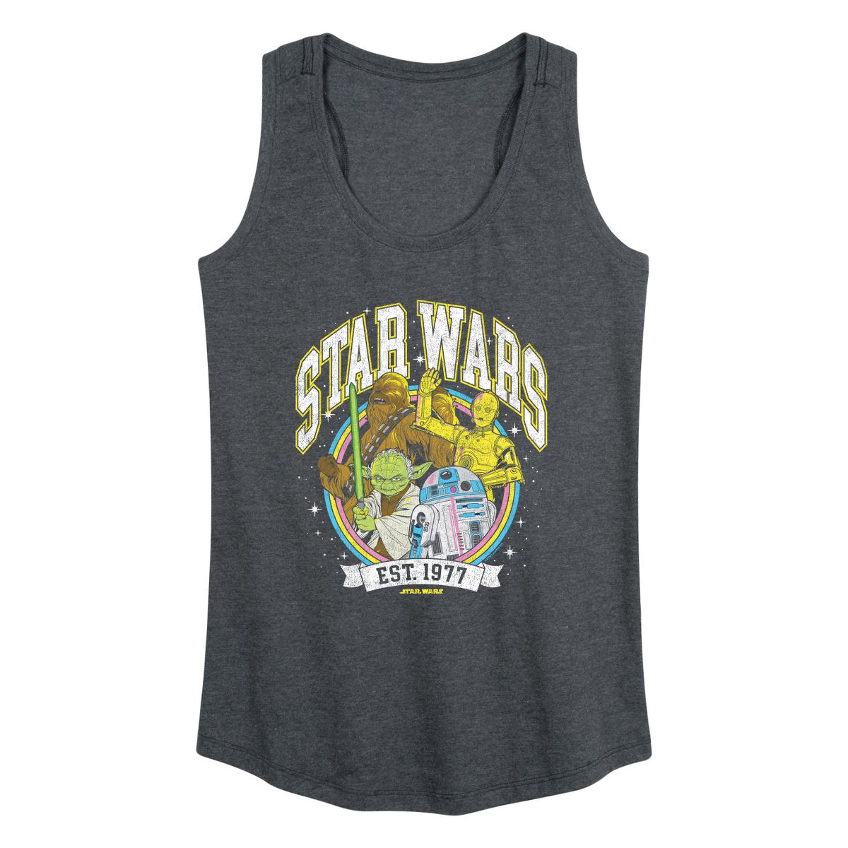 Women's - Star Wars - Characters Collegiate Logo Graphic Racerback Tank - thumbnail 6