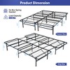 Costway  Folding Metal Platform Bed Frame 13 Inch Mattress Foundation 660 LBS - 4 of 4