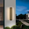 LamQee Modern Outdoor Wall Lights Exterior Lighting Fixtures Outdoor Wall Sconce Matte Black Outside Wall Mount Lights - 2 of 4