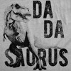 Mens Dadasaurus Trex T Shirt Funny Father's Day Dinosaur Papa Graphic Novelty Tee - Crazy Dog Men's T Shirt - 2 of 4