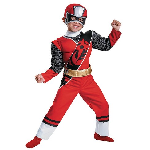  Red Power Rangers Costume for Kids. Official Licensed