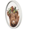 Creative Products Highland Floral Crown 20 x 20 Round White Framed Print - 2 of 4