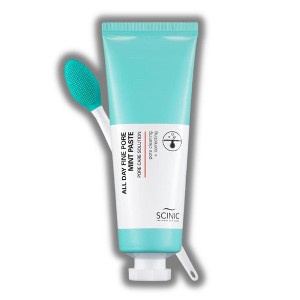 Scinic All Day Fine Pore Mint Paste | Includes Brush | Pore Cleaning Clay Pack | Treatment-Mask | Cleanses Clogged Pores, Smoothens Skin (2.70 oz) - 1 of 3