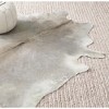 Home Mart Goods 6' x 7' Feet Grey Cowhide Handmade Soft Large Cow Hide Cow Skin Leather Animal Area Rug - 4 of 4