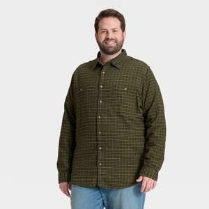 Men's Big & Tall Mid-Weight Flannel Shirt - Goodfellow & Co™ - 1 of 3
