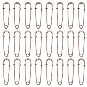 Unique Bargains Metal DIY Blankets Crafts Brooch Making Home Sewing Large Safety Pins 24 Pcs - 1 of 4