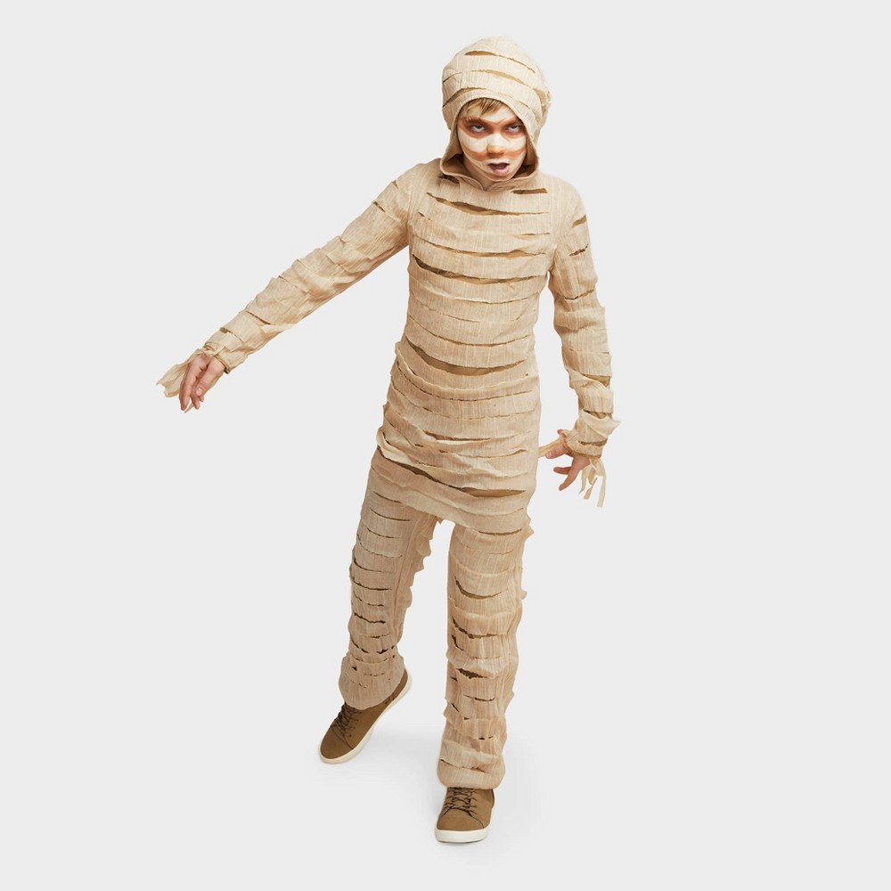 Kids' Mummy Halloween Costume Jumpsuit with Hood MEDIUM - Hyde & EEK! Boutique™