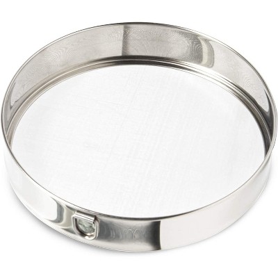 Juvale Stainless Steel Professional Round Flour Sieve for Baking (9.25 x 1.9 in)