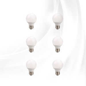 Impressions Vanity Frosted LED Globe Bulbs, Non-Dimmable (4000K Bright White, 5W) - 1 of 1