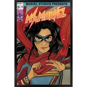 Trends International Marvel Ms. Marvel - Comic Framed Wall Poster Prints - 1 of 4