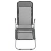 vidaXL Folding Sun Loungers 2 pcs Textilene Anthracite - 3 of 4