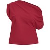 Women's Plus Size Imani Off Shoulder Top - cherry | CITY CHIC - 4 of 4