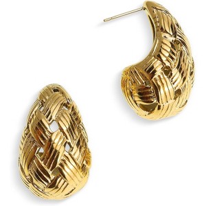 Sonateomber Gold Crystal Huggie Hoops | Sparkling CZ & Rhinestone Thick Earrings for Women - 1 of 4