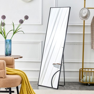 ALEXOUN Full Length Large Floor Mirror with Aluminium Frame for Door Bedroom Bathroom Living Room