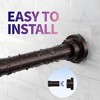 Attop Drill-Free Tension Shower Curtain Rod, 1-Inch Non-Slip Rustproof, Adjustable 28-74 Inch - 4 of 4