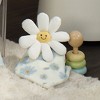 Lambs & Ivy Sweet Daisy Lovey White Flower Plush Security Blanket - 4 of 4