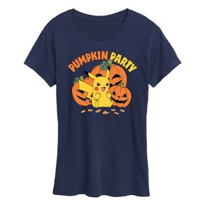 Women's - Pokémon - Pumpkin Party Short Sleeve Graphic T-Shirt - 1 of 4
