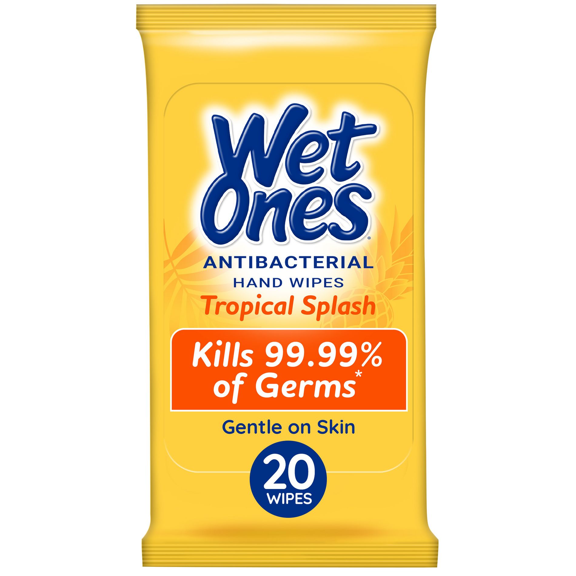 Wet Ones Antibacterial Hand Wipes Travel Pack - Tropical Splash - 20ct
