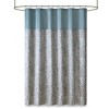 PAGED Pieced Design Jacquard Shower Curtain,Shower Curtains with 12 Button Holes for Bathroom,Machine Washable - 2 of 4
