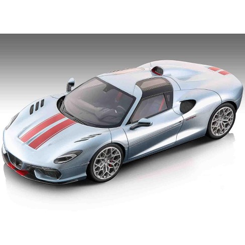 2021 Touring Superleggera Arese RH95 Silver Met. w/Red Stripes "Mythos Series" Ltd Ed to 70 pieces 1/18 Model Car by Tecnomodel - image 1 of 3