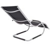 vidaXL Sun Lounger Black and Grey Textilene fabric, Aluminum Standard - 4 of 4