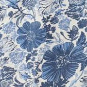 white blue floral