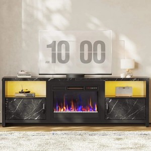 Bestier Modern Entertainment Center with Electric Fireplace Up to 80'' - 1 of 4