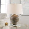 Uttermost Rya Ceramic Table Lamp – 24″ H Steel & Ceramic Base with 17″ Linen Shade - 2 of 4