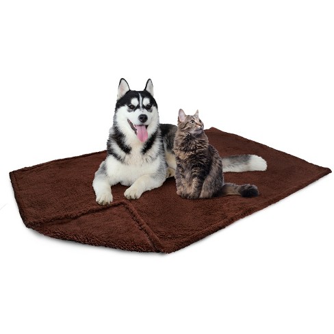 PetAmi Fluffy Waterproof Dog Blanket For Pet Cat Puppy, Soft Faux Shearling Throw Couch Cover, Plush Washable Reversible - image 1 of 4