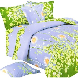 Slickblue Cotton Bedding Sheet Set - 300 Thread Count, Grapevine or Dandelion Design, 4 Sizes Available - 1 of 3