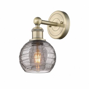 Athens Deco Swirl - 1 Light Wall Sconce In Industrial Style-10.5 Inches Tall and 6 Inches Wide - 1 of 1