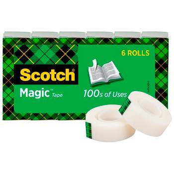 Scotch Wall-Safe Tape with Dispenser 1 Core 0.75 x 54.17 ft Clear 4/Pack