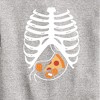 Boys' - Instant Message - Pizza Nuggets Skeleton Graphic Long Sleeve Fleece Sweatshirt - 2 of 4