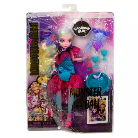 Monster High Lagoona Blue Fashion Doll in Monster Ball Party Dress with Accessories, image 6 of 7 slides