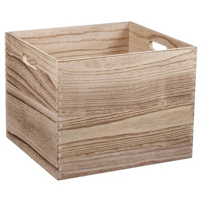 wooden toy bin organizer