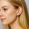 Hollywood Sensation Half Carat Princess Cut Cubic Zirconia Stud Earrings - 2 of 4