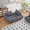 GlasFlength Freely Sectional Sofas Modern Sofa with Comfortable Seating for Living Room or Lounge Area Gray,60”*40.2”*29.5" - 2 of 4