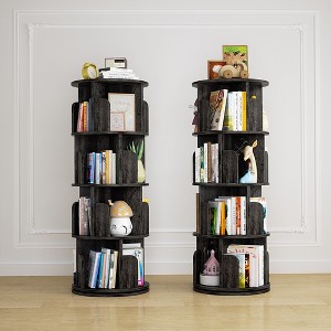 Besiost Rotating Bookshelf, 360 Display Corner Bookshelf for Small Space - 1 of 2